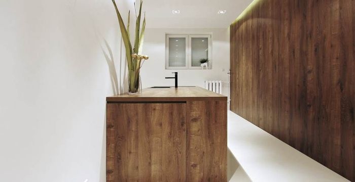 Скрытая в шкафу кухня. Фото: студия Mess Architect
