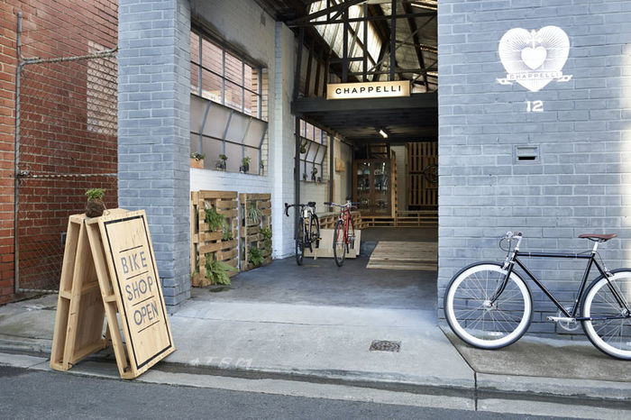 Магазин Chappelli Bike Shop в Мельбурне, Австралия.