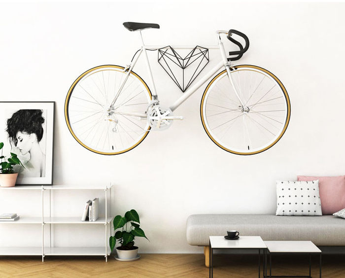 Велосипедная стойка Heart. Дизайн и фото: компания Hang Bike