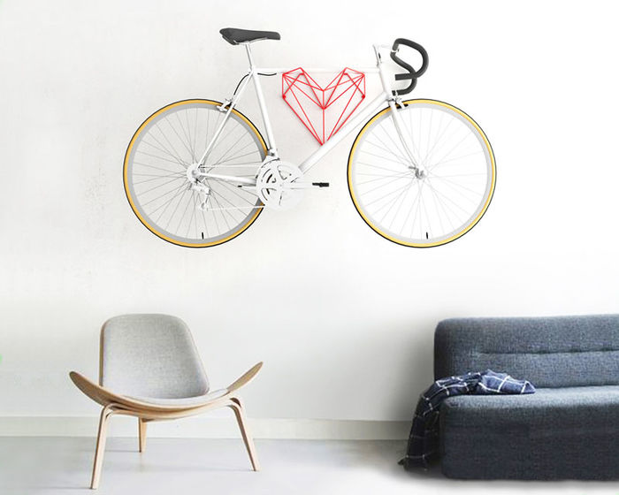 Велосипедная стойка Heart. Дизайн и фото: компания Hang Bike