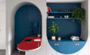 Идея для маленьких квартир: детская, стол и шкаф в одной конструкции