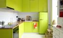 Зеленый цвет на кухне: сочетание старого и нового