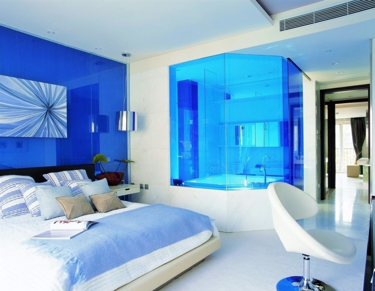 Красивые синие комнаты. Голубой интерьер комнаты. Спальня в голубом цвете. Комната в синих тонах. Спальня в синих оттенках.