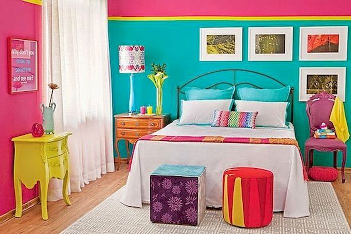Источник фото: https://house8055.com/70-awesome-colorful-bedroom-design-ideas-and-remodel/