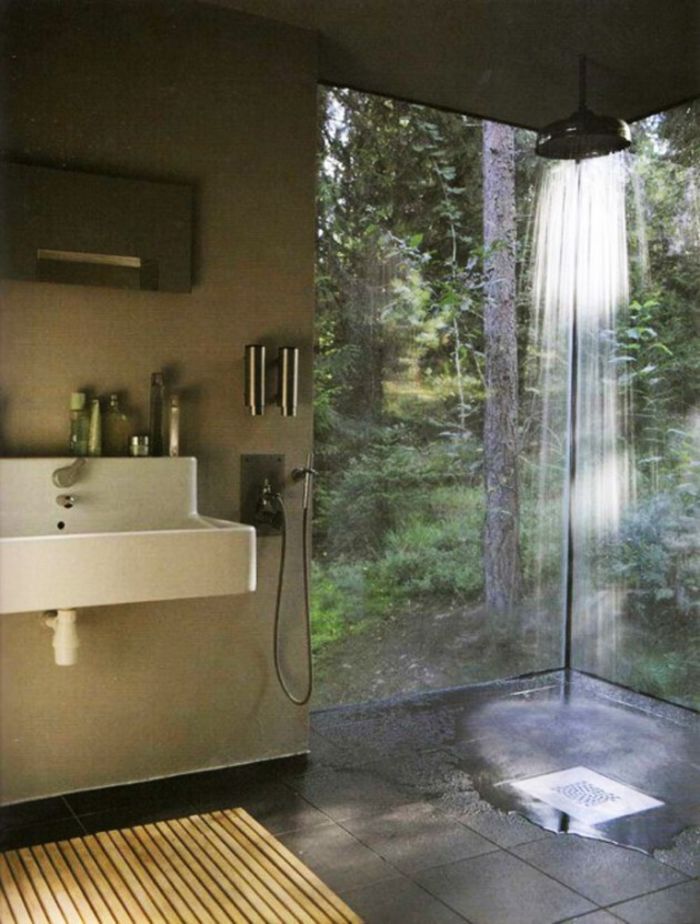 Ванные комнаты на природе
