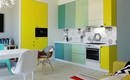 Дизайн трехцветной кухни