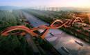 В Китае построили пешеходный мост-аттракцион