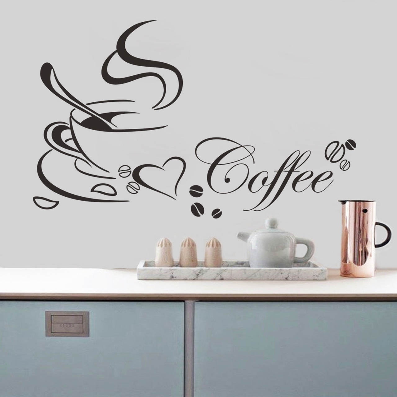 Рисунки на стенах кухни: стильный декор
