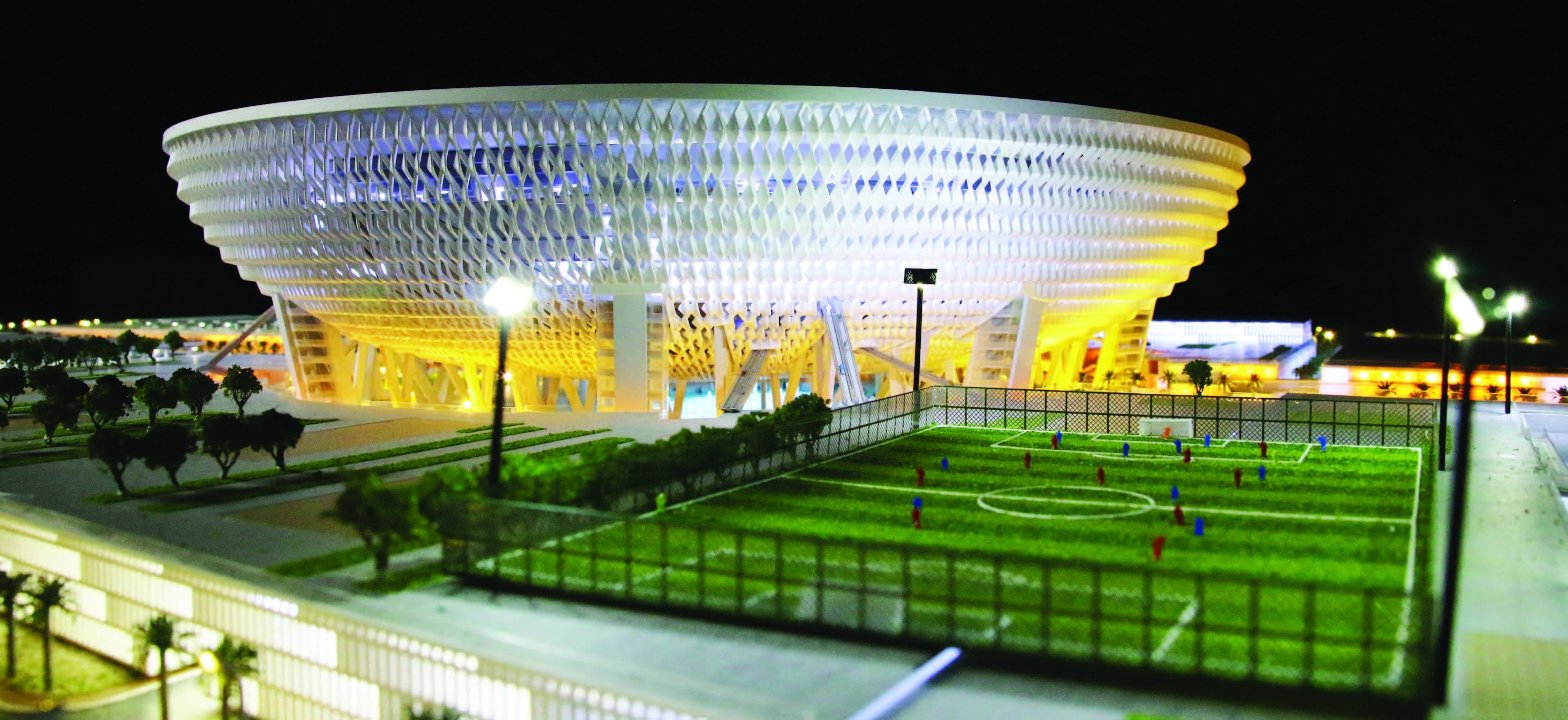 Форма стадиона имеет форму. Аль Мактум стадион Дубай. Футбольная Арена Дубай.