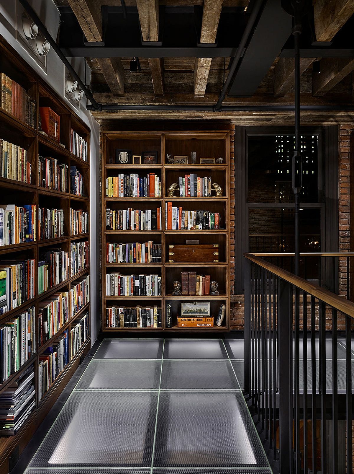 home-library-on-the-gallery-level-of-the-penthouse