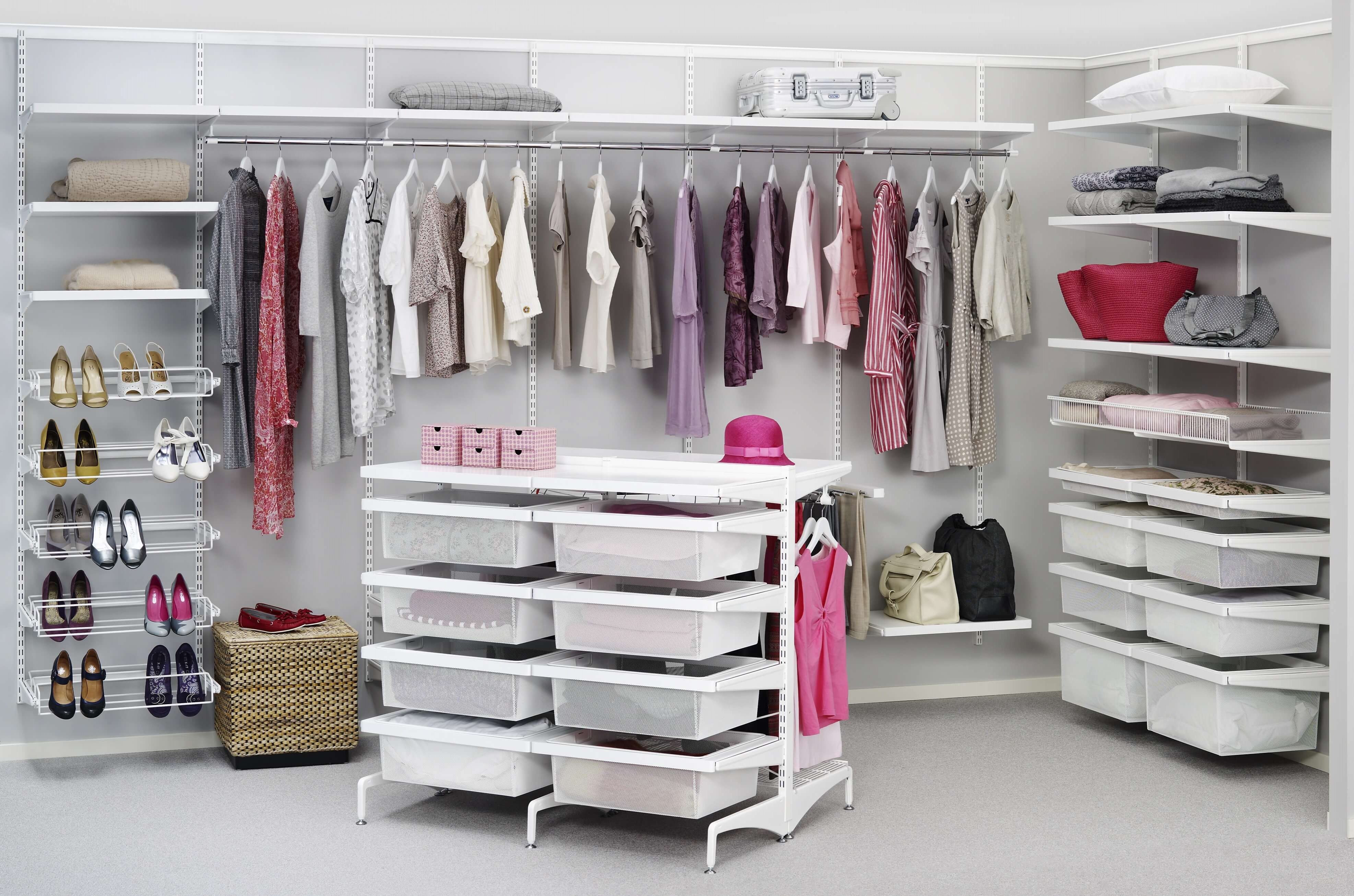 Организовать гардероб. Elfa гардеробные системы. Шведская гардеробная система Elfa. Гардеробная система Ларвидж. Сетчатые гардеробные аристо.