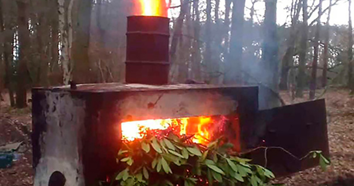 Печка для сжигания