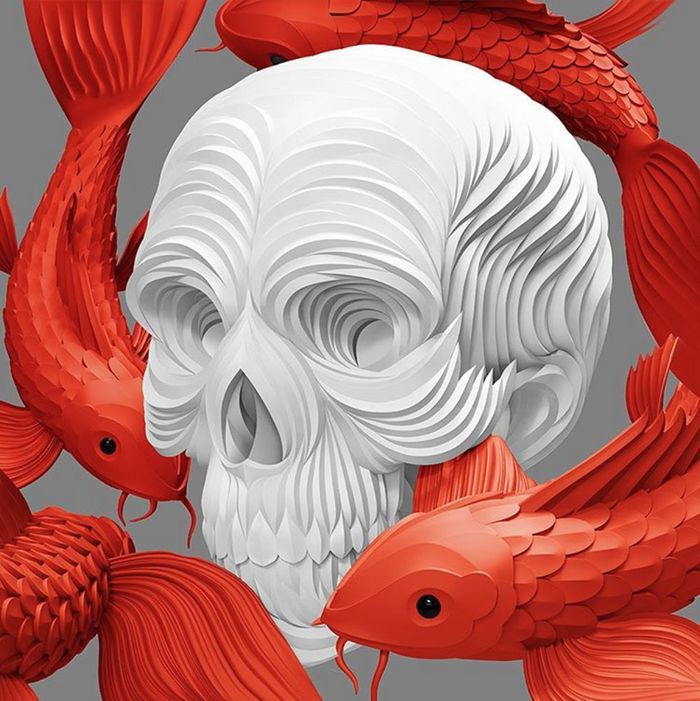 Новые 3D-цифровые иллюстрации Максима Шкрета