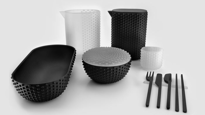 Пупырчатая посуда из 3D-принтера