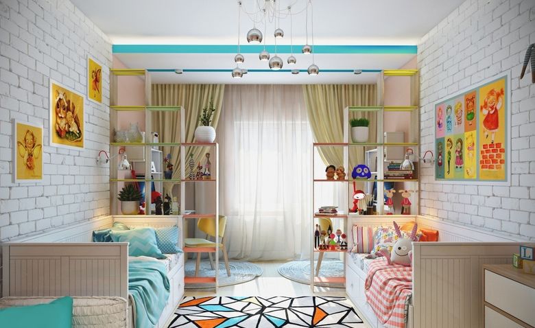Дизайн детской комнаты для двоих детей: идеи и фото интерьеров