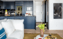 Современная квартира с кухней-гостиной: удобная планировка и яркие акценты