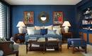 5 способов использовать темно-синий цвет в гостиной