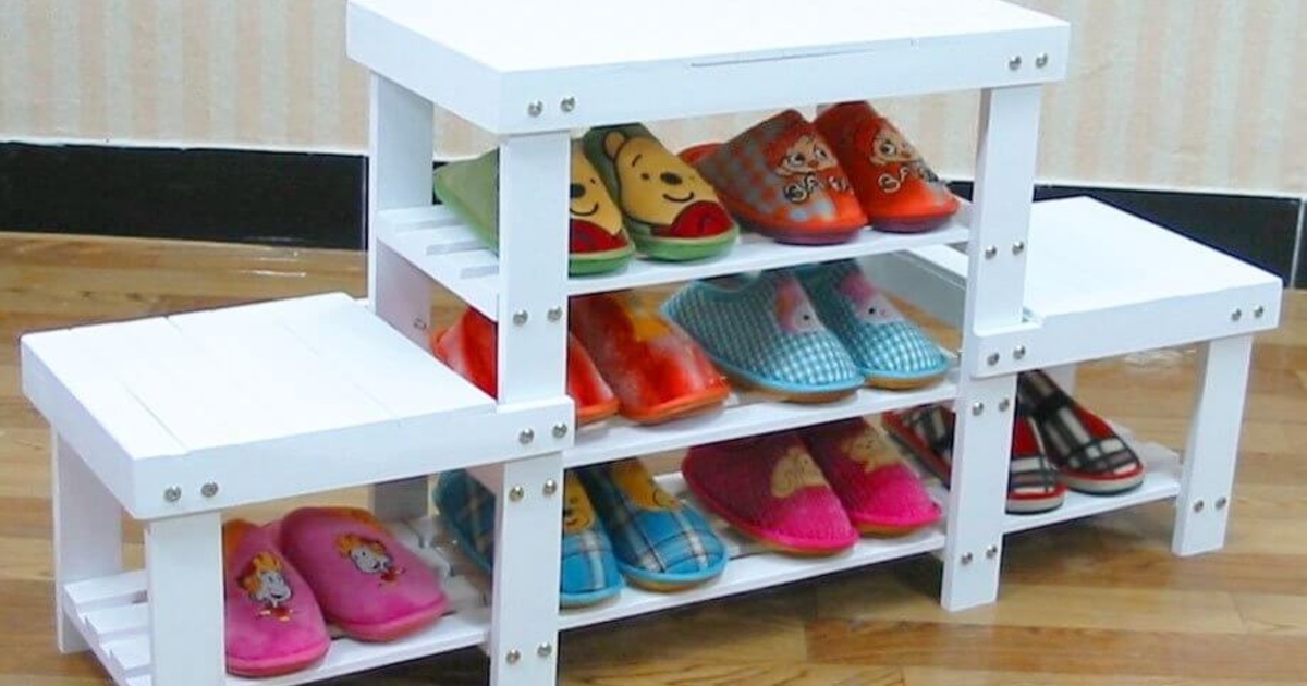 Полка для обуви своими руками: 23 оригинальных идеи для дома